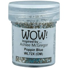   Domborítópor , Poppin Blue(OM) Wow! Colour Blends/ WoW! Embossing Powder (1 db)