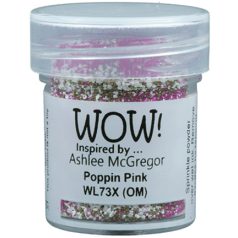   Domborítópor , Poppin Pink(OM) Wow! Colour Blends/ WoW! Embossing Powder (1 db)