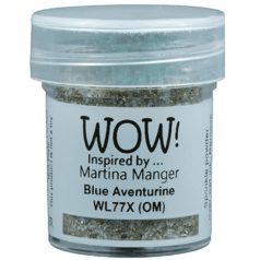   Domborítópor , Blu Aventurine(OM) Wow! Colour Blends/ WoW! Embossing Powder (1 db)