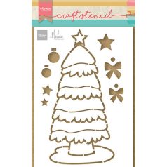   Stencil , Christmas tree by Marleen / Marianne Design Craft stencils (1 db)