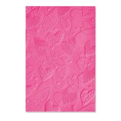   SIZZIX 3D domborító mappa 666038, Mark Making Hearts / Sizzix 3-D Impresslits Embossing Folder (1 csomag)