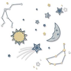   SIZZIX vágósablon 666021, Night Light / Sizzix Thinlits Die Set (1 csomag)