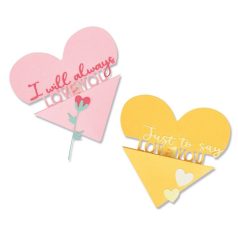   SIZZIX vágósablon 666019, Heart Slider Card / Sizzix Thinlits Die Set (1 csomag)