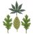 SIZZIX vágósablon bélyegzővel 666010, Decorative Leaves / Sizzix Thinlits Die Set (1 csomag)