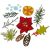 Vágósablon 666069, Modern Festive Tim Holtz/ Sizzix Thinlits Die Set (1 csomag)