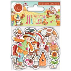   Chipboard matrica , Chipboard Ephemera / Craft Consortium Happy Harvest (1 csomag)