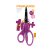 Fiskars gyermekolló, Scissors Kids +10 Glitter Purple 18cm (1 db)