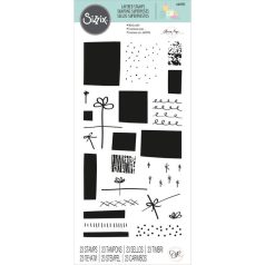   SIZZIX szilikonbélyegző 664935, Giftwrap / Sizzix Layered Clear Stamps (1 csomag)