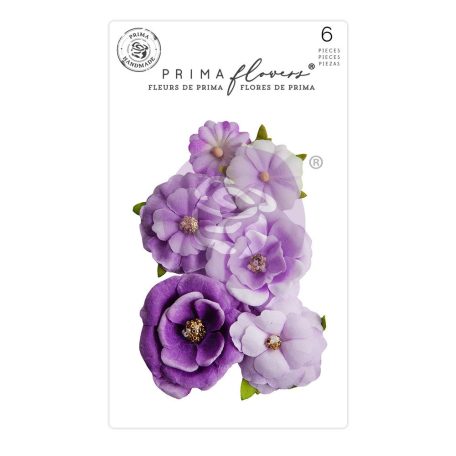 Virág díszítőelem , Aquarelle Dreams Passion/ Prima Marketing Flowers (1 csomag)