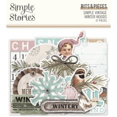   Kivágatok , Bits & Pieces / Simple Stories Simple Vintage Winter Woods (1 csomag)