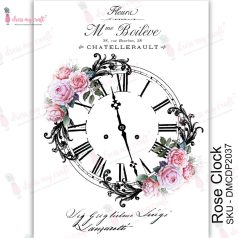   Dress My Craft Transzfer fólia A4 - Rose Clock - Transfer Me (1 db)