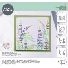   SIZZIX Stencil 665841, Wildflowers  / Sizzix Layered Stencil (1 csomag)