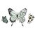 SIZZIX vágósablon 666106, Butterfly Birthday  / Sizzix Framelits Die Set & Stamps (1 csomag)