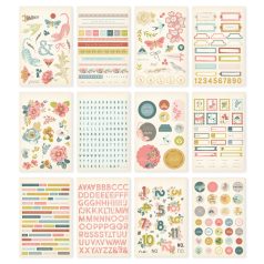 Matrica , Sticker Book / Simple Stories Wildflower (12 ív)