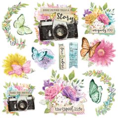   Chipboard , Chipboard Clusters / Simple Stories Simple Vintage Life in Bloom (1 csomag)