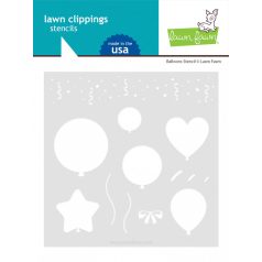   Stencil LF3111, balloons  / Lawn Clippings Stencils (1 csomag)