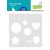 Stencil LF3111, balloons  / Lawn Clippings Stencils (1 csomag)