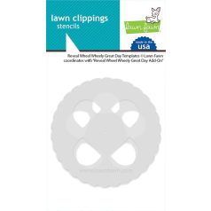   Stencil LF3074, reveal wheel wheely great day templates / Lawn Clippings Stencils (1 csomag)