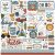 Echo Park Matrica 12" (30 cm), Cardstock Stickers - Dream Big Little Boy (1 ív)