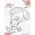 Nellie's Choice Szilikonbélyegző - Parachuting Bunny - Clear Stamps (1 csomag)