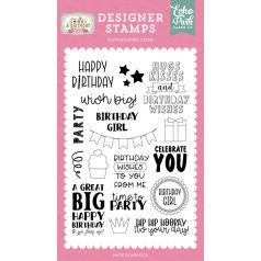   Echo Park Szilikonbélyegző  - Clear Stamps - Wish Big - A Birthday Wish Girl (1 db)