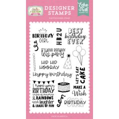   Echo Park Szilikonbélyegző  - Clear Stamps - HB2U - A Birthday Wish Girl (1 db)