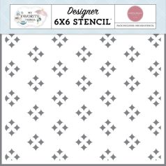   Carta Bella Stencil 6" (15 cm) - Stencil - Glistening Diamonds - My Favorite Things (1 csomag)