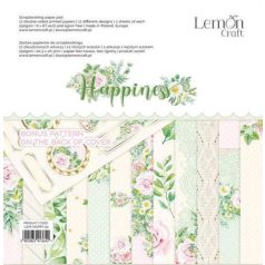   LemonCraft Papírkészlet 8" (20 cm) - Happiness - Scrapbooking Paper Pad (1 csomag)