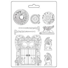   Stamperia Öntőforma A4 - Magic Forest - Door And Elements - Stamperia Soft Mould (1 db)