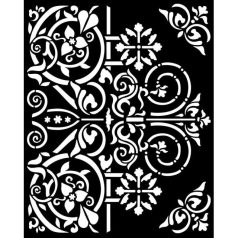   Stamperia Vastag stencil 20x25 cm - Magic Forest - Door Ornaments - Stamperia Thick Stencil  (1 ív)