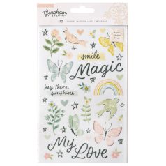   American Crafts Matrica  - Crate Paper - Gingham Garden - Sticker Book - Sticker (1 csomag)