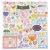 American Crafts Chipboard matrica 12" (30 cm) - Paige Evans - Blooming Wild - Chipboard - Sticker (1 ív)