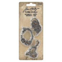   Tim Holtz Díszítőelem - Adornments Ornate  - Idea-ology (1 csomag)