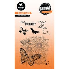   Studio Light Szilikonbélyegző - Butterflies Grunge collection nr.399 - SL Clear Stamp (1 csomag)