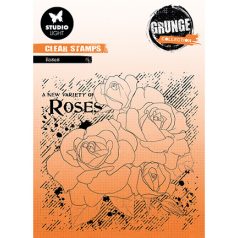   Studio Light Szilikonbélyegző - Roses Grunge collection nr.401 - SL Clear Stamp (1 csomag)