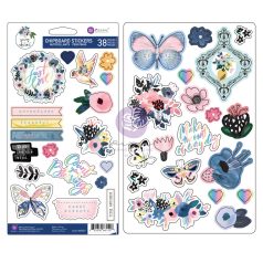   Prima Marketing Chipboard - Spring Abstract - Prima Marketing Chipboard Stickers  (1 csomag)