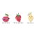 SIZZIX vágósablon, bélyegzővel 666102 - Fruity Friends #1 - Thinlits Die Set & Stamps  (1 csomag)