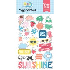   Echo Park Pufi matrica  - Puffy Stickers - Sun Kissed (1 ív)