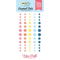 Echo Park Díszítőelem Enamel Dots - Sun Kissed (1 csomag)