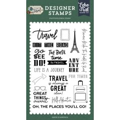   Echo Park Szilikonbélyegző  - Clear Stamps - Let's Go Travel (1 db)