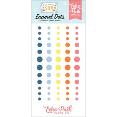   Echo Park Díszítőelem Enamel Dots - Here Comes The Sun (1 csomag)