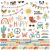 Simple Stories Matrica 12" (30 cm) - Cardstock Stickers - Boho Sunshine (1 ív)