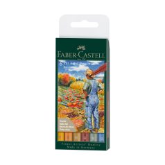   Faber-Castell Pitt ecsetfilc készlet - Harvest - Pitt Artist Pen Brush (6 db)