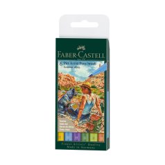   Faber-Castell Pitt ecsetfilc készlet - Summer - Pitt Artist Pen Brush (6 db)