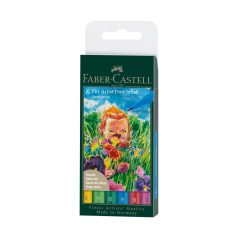   Faber-Castell Pitt ecsetfilc készlet - Springtime - Pitt Artist Pen Brush (6 db)