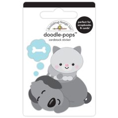   Doodlebug Design Díszítőelem  - Doggone Cute - Sweet Dreams - Doodle-Pops (1 db)