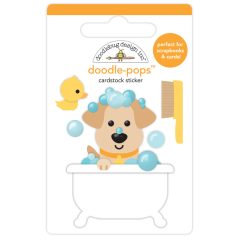   Doodlebug Design Díszítőelem  - Doggone Cute - Rub-a-dub - Doodle-Pops (1 db)