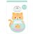 Doodlebug Design Díszítőelem  - Pretty Kitty - Curious Kitty - Shaker-Pops (1 db)