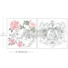   Re-Design with Prima Transzfer fólia 12" (30 cm) - Odeur De Rose - Maxi Transfer (1 csomag)