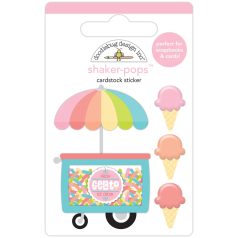   Doodlebug Design Díszítőelem  - Seaside Summer - Gel-lot-o' Flavors - Shaker-Pops (1 db)